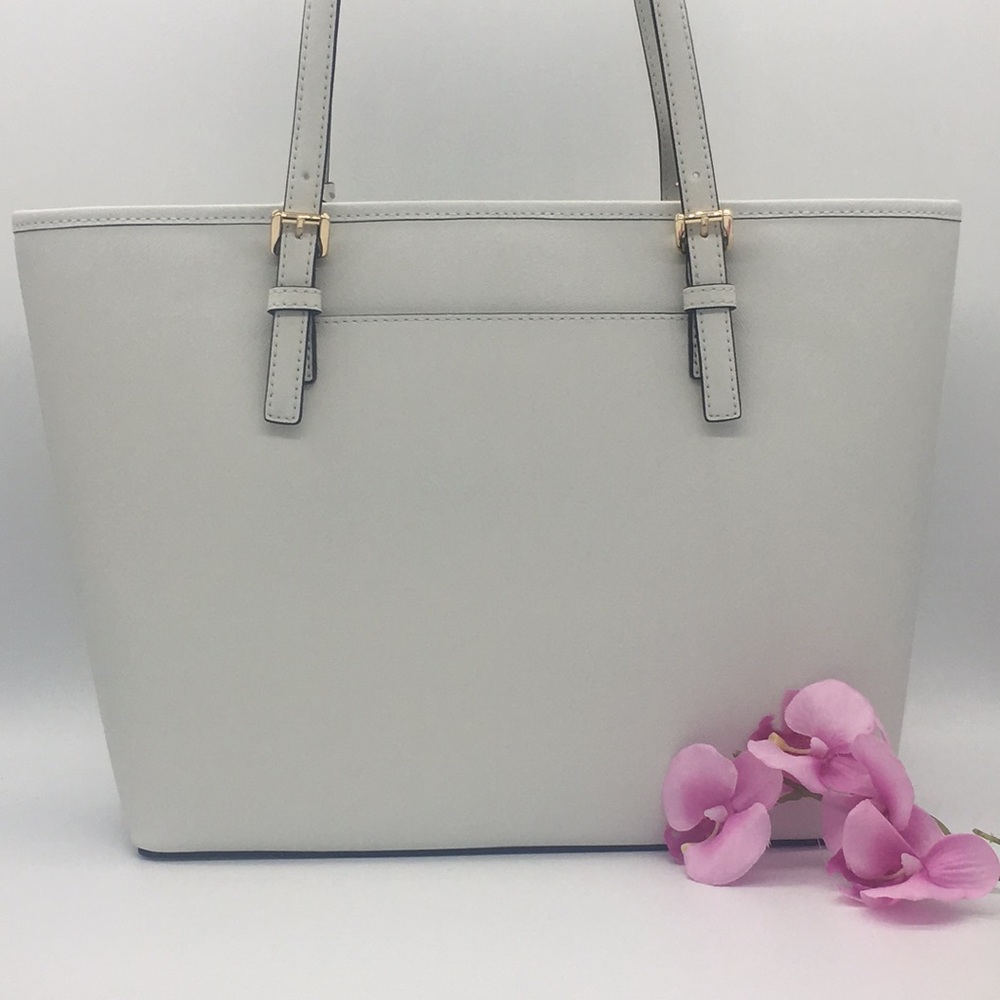 MICHAEL KORS MD CARRYALL TOTE OPTIC WHT - Picture 3 of 8
